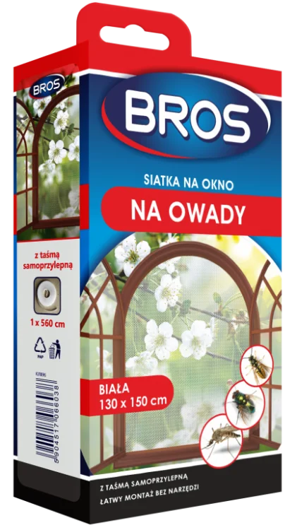 Moskitiera siatka na okno na muchy komary osy 130x150 czarna