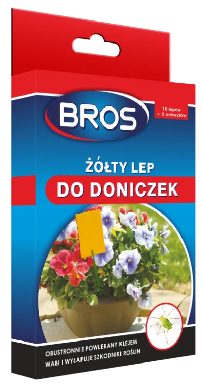 BROS Lep do doniczek na owady szkodniki roślin