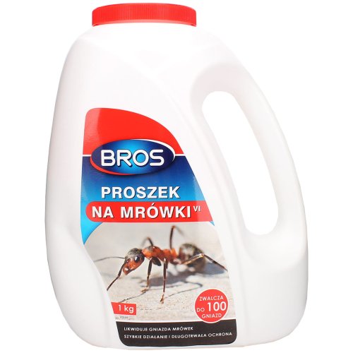 BROS SILNY PROSZEK PREPARAT SRODEK NA MROWKI 1KG