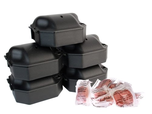 5x stacja deratyzacyjna na myszy nSnap + trutka Ratimor 100g