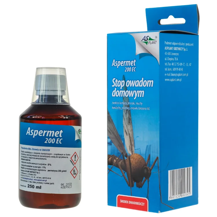 Aspermet na komary meszki środek emulsja 250ml