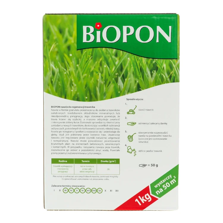 Biopon - Nawoz do regeneracji trawnika 1kg