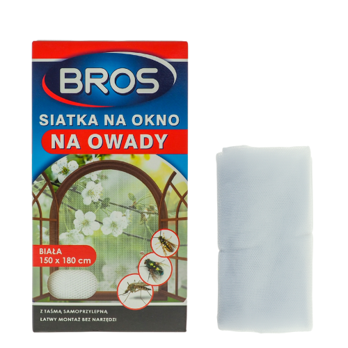 Moskitiera siatka na okno na muchy komary osy 150x180 biała