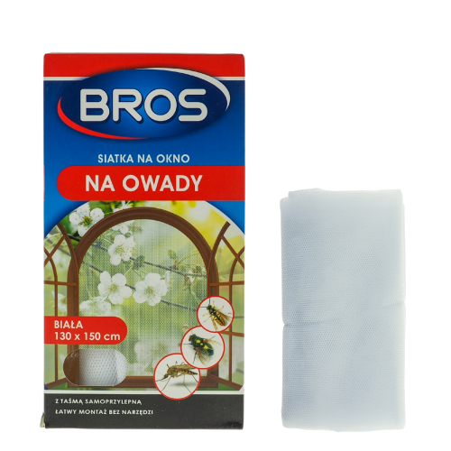 Moskitiera siatka na okno na muchy komary osy 130x150 biała