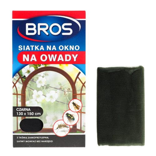 Moskitiera siatka na okno na muchy komary osy 130x150 czarna