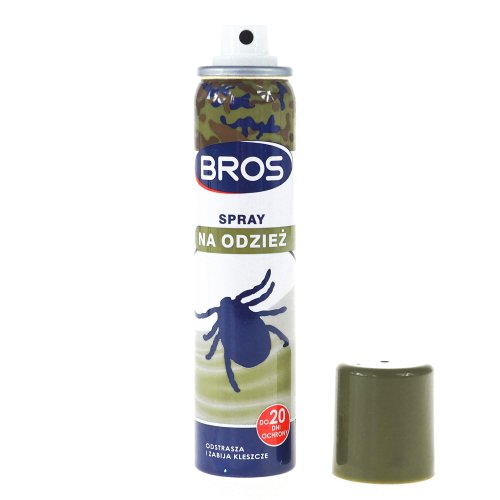 Bros spray na odzież zabija i odstrasza kleszcze 90ml