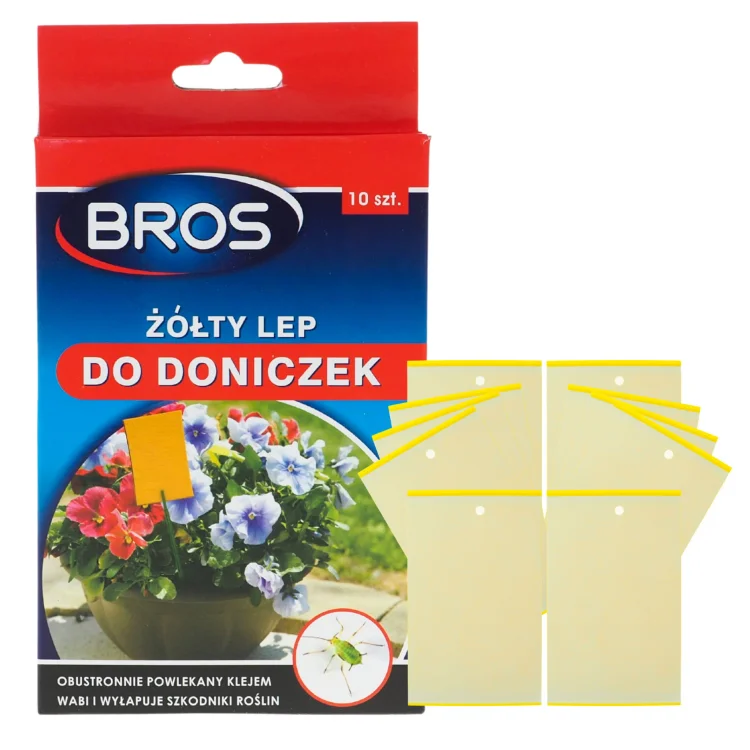 BROS Lep do doniczek na owady szkodniki roślin