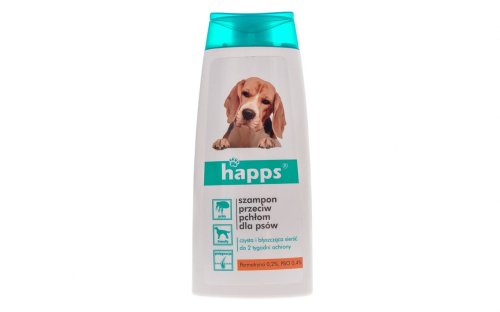 Happs szampon dla psow na pchly i kleszcze 150ml